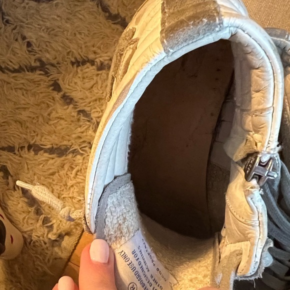 Golden Goose slide white leather and gray suede high tops 39: MAKE AN OFFER! - Picture 4 of 8